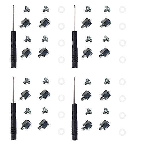 Mocturnity 4 x SSD-Schrauben-Set M.2 NGFF NVME SSD Splitter Set M.2 NGFF/NVMe Spreizschraube Sechskantmutter für A- M.2 SSD von Mocturnity
