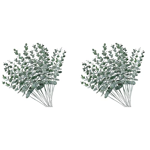 Mocturnity 40 Stück Künstliche Eukalyptusstiele Blätter Gefälschte Graugrüne Eukalyptus Pflanzen Zweige Künstliche Grüne Stängel Mocturnity 40 Stück Künstliche Eukalyptusstiele Blätter Gefälschte Graugrüne Eukalyptus Pflanzen Zweige Künstliche Grüne Stängel von Mocturnity