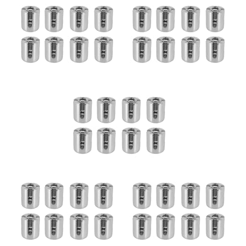 Mocturnity 40 Stücke Edelstahl Grün Wandgitter Passend Kreuz Clip 3mm Draht von Mocturnity