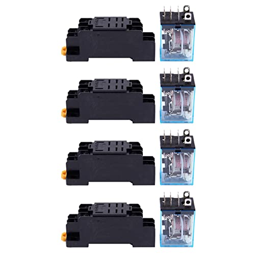 Mocturnity 4X LY2NJ HH62P-L JQX-13F 220V AC Coil DPDT Power Relais 8 Pin mit PTF08A Sockel Mocturnity 4X LY2NJ HH62P-L JQX-13F 220V AC Coil DPDT Power Relais 8 Pin mit PTF08A Sockel von Mocturnity