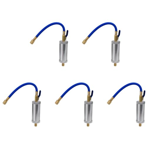 Mocturnity 5X Dye Injector Klimaanlage Auto Öleinspritzung R12 R134A R22 Dye Injection 2 Unze Pure Liquid Coolant Filler Tube Blau Mocturnity 5X Dye Injector Klimaanlage Auto Öleinspritzung R12 R134A R22 Dye Injection 2 Unze Pure Liquid Coolant Filler Tube Blau von Mocturnity