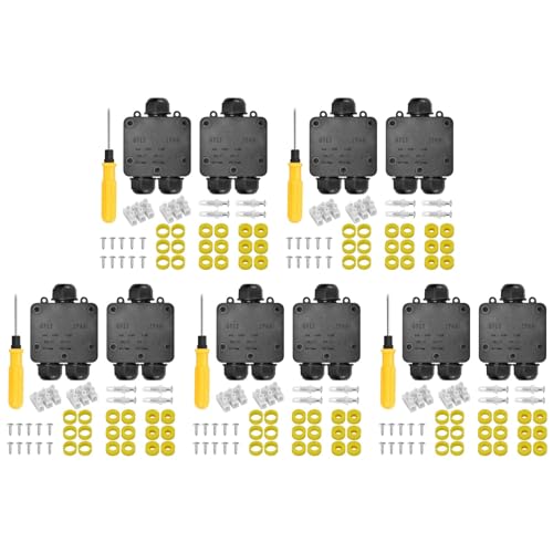 Mocturnity 5X Wasserdichte Anschluss Dose IP68 Elektrische Anschluss Dose für Den Außenbereich Verschraubungen mit 3 Kabel Anschluss für Kabel mit 4 Bis 15 mm Durchmesser Mocturnity 5X Wasserdichte Anschluss Dose IP68 Elektrische Anschluss Dose für Den Außenbereich Verschraubungen mit 3 Kabel Anschluss für Kabel mit 4 Bis 15 mm Durchmesser von Mocturnity