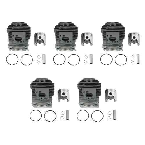 Mocturnity 5X Zylinder Kolben Kit 36MM für TL33 1E36F-2GN B33B 33CC Motor Bürste Freischneider. Rasen Trimmer von Mocturnity