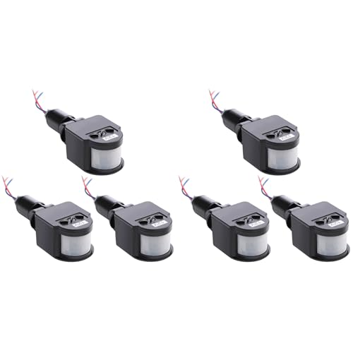 Mocturnity 6 Stück Schwarz Bewegungsmelder Bewegungsmelder Lichtschalter Outdoor Pir Gleichstrom 12V Bewegungsmelder Pir Sensor Mocturnity 6 Stück Schwarz Bewegungsmelder Bewegungsmelder Lichtschalter Outdoor Pir Gleichstrom 12V Bewegungsmelder Pir Sensor von Mocturnity