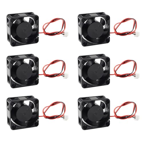 Mocturnity 6 x 3D-Druckerteile 4020, Kühlventilator, DC 12 V, Mini-Kühler, bürstenlos, 40 mm, 40 x 40 x 20 mm Mocturnity 6 x 3D-Druckerteile 4020, Kühlventilator, DC 12 V, Mini-Kühler, bürstenlos, 40 mm, 40 x 40 x 20 mm von Mocturnity