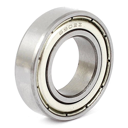 Mocturnity 6902Z 15 x 28 x 7 mm Radiales Kugellager mit tiefer Nut in Miniaturform aus gepanzertem Metall von Mocturnity