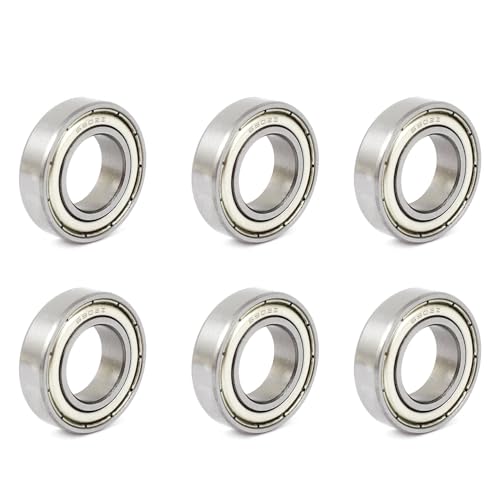 Mocturnity 6X 6902Z 15 X 28 X 7mm Metall Geschirmt Miniatur Tiefe Rille Radial Kugellager von Mocturnity