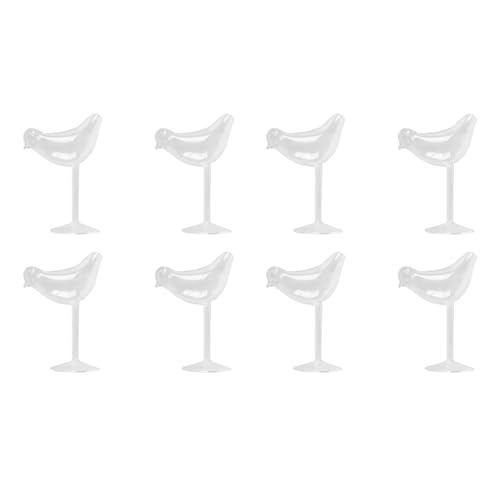 Mocturnity 8 x 150 ml Cocktailglas in Vogelform, Molekulare Modellierung, Persönlichkeit, Fantasie-Weinglas von Mocturnity
