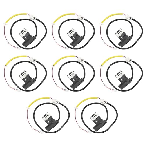 Mocturnity 8 x Ersatz-Verriegelungsschalter für Waschmaschine W11307244 W10682535 (3 Kabel), geeignet für die Montage des Deckels der Waschmaschine von Mocturnity