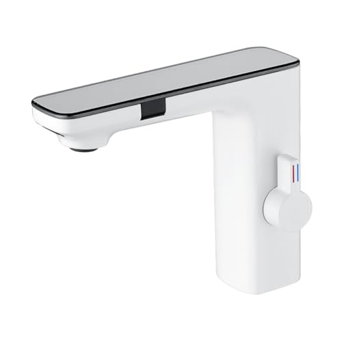 Mocturnity Badarmaturen mit intelligenten Sensoren, Badarmaturen mit digitaler Temperaturanzeige, Waschbeckenarmatur, Wasserfall-Wasserhahn von Mocturnity