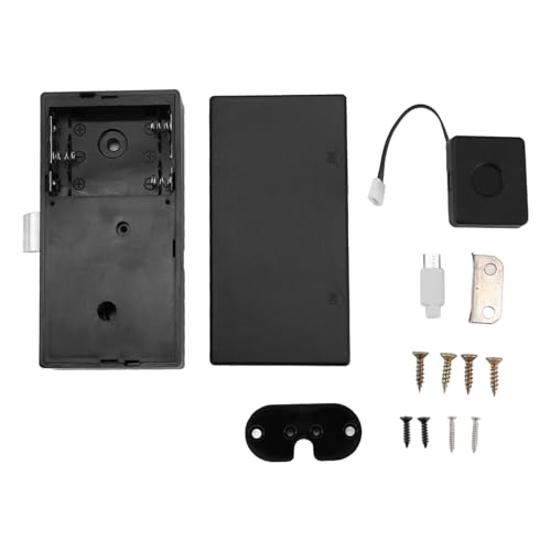 Mocturnity Biometrisches Schloss mit Fingerabdruck, schwarz, Schrankschloss ohne Schlüssel, intelligente Schubladenschlösser, Diebstahlsicherung von Mocturnity