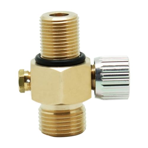 Mocturnity CO2-Tankventil mit Ein-/Aus-Gewinde M18 x 1,5, Ausgangsgewinde W21,8-14, geeignet für Aquarium von Mocturnity