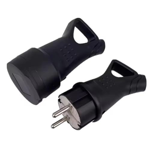 Mocturnity EU Wasserdichte Steckdose Stecker Elektrische Geerdete Europäische Verbindung für DIY Netzkabel Kabel EU Stecker von Mocturnity