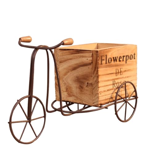 Mocturnity Fahrradpflanzenständer, Blumentopf aus Metalldraht, Schmiedeeisen-Topf für Garten, , Büro, Innen- und Außendekoration Mocturnity Fahrradpflanzenständer, Blumentopf aus Metalldraht, Schmiedeeisen-Topf für Garten, , Büro, Innen- und Außendekoration von Mocturnity