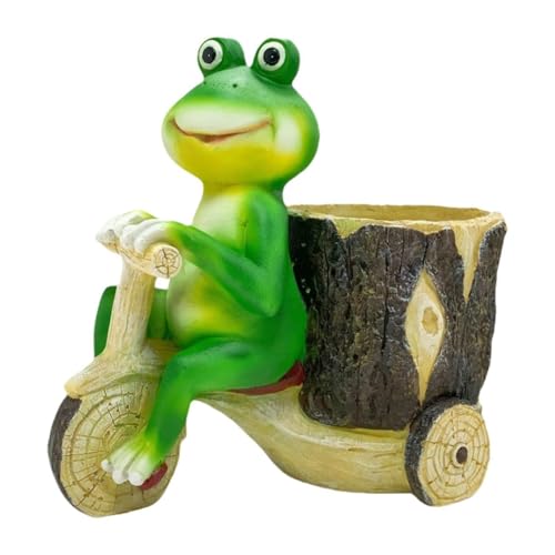 Mocturnity zieht an einem Wagen, Froschskulptur, Blumentopf in Tierform, interessante Froschstatue, Balkondekoration Mocturnity zieht an einem Wagen, Froschskulptur, Blumentopf in Tierform, interessante Froschstatue, Balkondekoration von Mocturnity