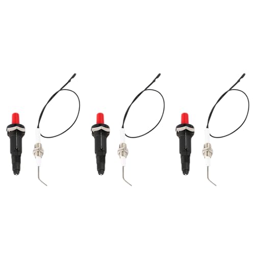 Mocturnity Gasgrill Push Button Küchenfeuerzeug Piezo Ignition Kit Universal Gewindestopfen 3St von Mocturnity