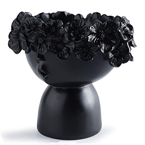 Mocturnity Harz Skulptur Fee Vase Blumen Topf Moderne Haus Desktop Lagerung Abstrakter Kranz Halter Schwarz Mocturnity Harz Skulptur Fee Vase Blumen Topf Moderne Haus Desktop Lagerung Abstrakter Kranz Halter Schwarz von Mocturnity