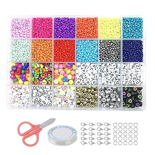 Mocturnity Kandi-Perlen, Regenbogenperlen für die Herstellung Von Armbändern, Kit, 24 Arten Von Kandi-Perlen und Buchstabenperlen-Kit, Kunststoff-Regenbogenperlen B, Einfach zu Ersetzen Mocturnity Kandi-Perlen, Regenbogenperlen für die Herstellung Von Armbändern, Kit, 24 Arten Von Kandi-Perlen und Buchstabenperlen-Kit, Kunststoff-Regenbogenperlen B, Einfach zu Ersetzen von Mocturnity