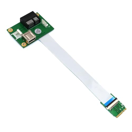 Mocturnity PCIE Riser NGFF M.2 Key A/E auf PCI-E Express X1+USB Adapter Riser Karte mit FPC Kabel 4Pin Stromversorgungskabel von Mocturnity