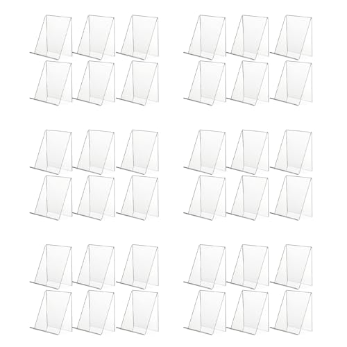 Mocturnity Packung mit 18 Acryl-Buchständern, Präsentationsständer aus transparentem Acryl, transparenter Ständer für die Präsentation von Bildern, Schmuck, Uhren-Display-Ständer Mocturnity Packung mit 18 Acryl-Buchständern, Präsentationsständer aus transparentem Acryl, transparenter Ständer für die Präsentation von Bildern, Schmuck, Uhren-Display-Ständer von Mocturnity