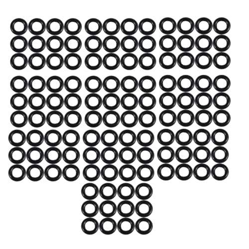 Mocturnity Schwarz 9 mm X 2.0 mm Rubber Dichtscheiben Oil Seal O Rings 120 PCS von Mocturnity