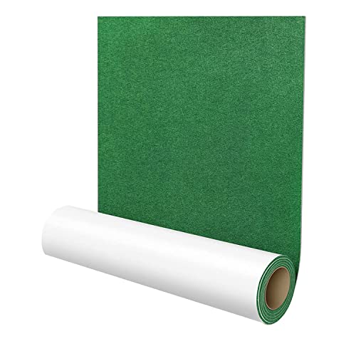 Mocturnity Selbstklebende Filzgleiter, 40 x 150 cm, selbstklebende Filzgleiter, Möbelgleiter, Mehrzweckklebeband, Grün von Mocturnity