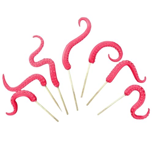 Mocturnity Tentakelpflanzendekoration, Oktopus-Pflanze, Tentakel-Kunst, Oktopus-Kunst, Innendekoration, Garten, Pflanzendekoration, Rot von Mocturnity