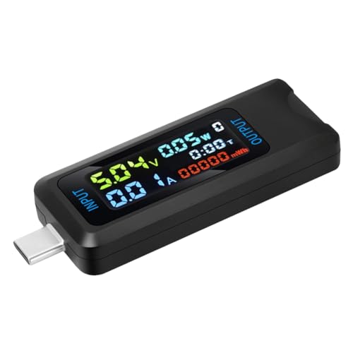 Mocturnity Tester Typ C Digital Voltmeter DC Amperemeter Strom Spannung Amperemeter Detektor Power Bank Ladegerät Indikator von Mocturnity