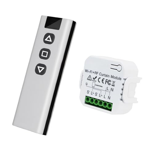 Mocturnity Tuya WiFi Intelligenter Schalter für Vorhang, Motorsteuerung, mit Anwendungstimer, 433 MHz, Fernbedienung, , elektrischer Rollvorhang Mocturnity Tuya WiFi Intelligenter Schalter für Vorhang, Motorsteuerung, mit Anwendungstimer, 433 MHz, Fernbedienung, , elektrischer Rollvorhang von Mocturnity