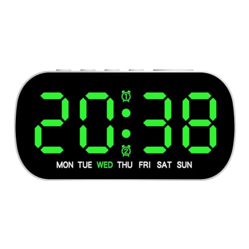 Mocturnity Verstellbare Helligkeit Elektronische Uhr LED Digitaluhr mit - und Temperaturanzeige Einfache Multifunktionale von Mocturnity