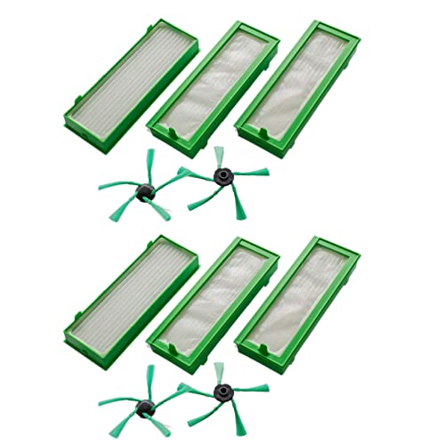 Mocturnity Zubehör-Set für Kobold VR200 und VR300 Staubsaugerroboter, 6 x HEPA-Filter und 4 x Seitenbürsten von Mocturnity