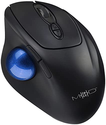 Mod-It Trackball Mouse: Kabellose Trackball-Maus mit Bluetooth, 7 Tasten, Scrollrad, 1.600 DPI (Gaming Maus, Multimedia Maus, Laptop Tisch) von Mod-It