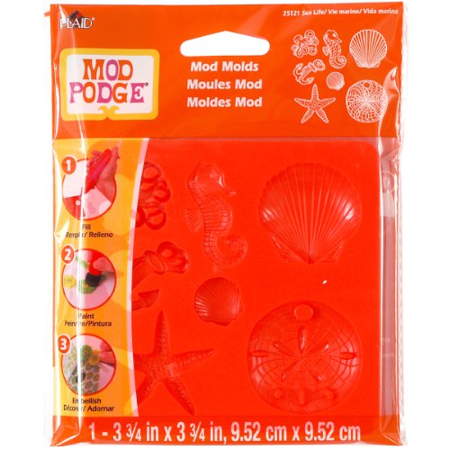 Mod Podge Sea Life Form, Synthetisches Material, Orange, 15.7 x 14 x 0.9 cm von Mod Podge