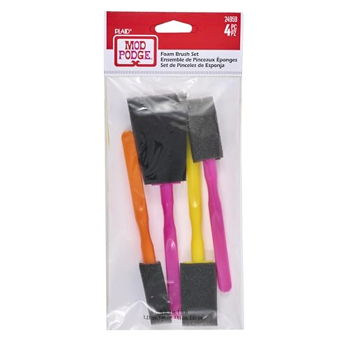 Mod Podge Scrabooking Schaumpinsel Set, Synthetisches Material, Mehrfarbig, 20.8 x 6.6 x 0.8 cm von Mod Podge