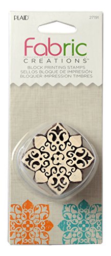 Mod Podge Fabric Creations-Blockdruck Stempel-Kleine Barocke Blumen, Synthetisches Material, Braun, 15.3 x 6.2 x 3.8 cm von Mod Podge
