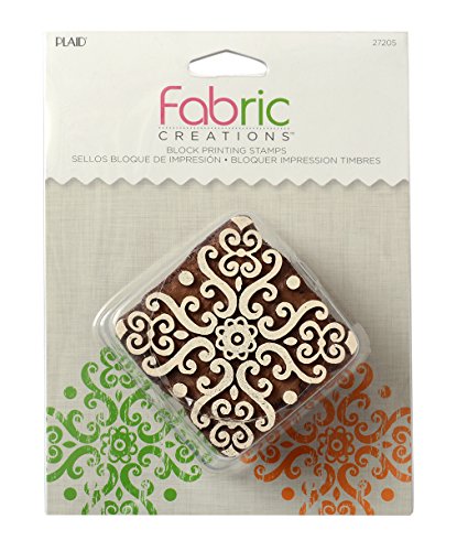 Mod Podge Fabric Creations-Blockdruck Stempel-Medium Barockes Medallion, Synthetisches Material, Braun, 15.4 x 11.5 x 4 cm von Mod Podge