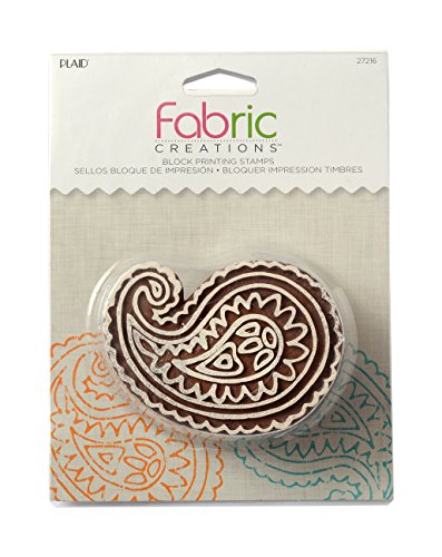 Mod Podge Fabric Creations-Blockdruck Stempel-Medium Paisly, Synthetisches Material, Braun, 15.4 x 11.6 x 4 cm von Mod Podge