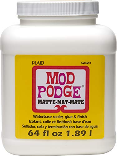 Mod Podge Matt 64 Oz, Synthetisches Material, Weiss, 12.7 x 12.7 x 16.5 cm, Weiß von Mod Podge