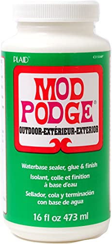 Mod Podge 16 Oz Outdoor Decoupage, Synthetic Material, Weiss, 7.1 x 7.1 x 14.5 cm Mod Podge 16 Oz Outdoor Decoupage, Synthetic Material, Weiss, 7.1 x 7.1 x 14.5 cm von Mod Podge