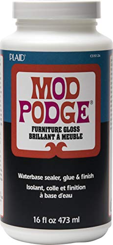 Mod Podge Plaid: Craft Glue Möbel Glänzend Finish-16 Oz, Durchsichtig von Mod Podge