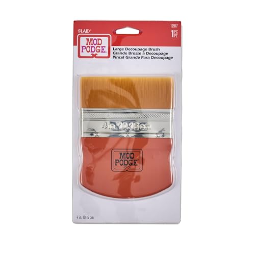 Plaid: Craft Nylon Mod Podge Pinsel Applikator 4-Zoll, Gold Taklon von Mod Podge