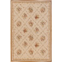 6 X 9, 2 Aubusson All Over Design Petit Point Nadelspitze Weben Brand New Wool von ModRenRugs