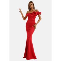 Moda Minx Jerseykleid "Alaia Off Shoulder Dress", mit stilvollem Rüschen-Element von Moda Minx