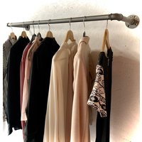 Kleiderstange/Garderrobe/Küchenstange/Handtuchhalter in Stahlgrau Im Industrial Style , Loft von ModanaDesigns