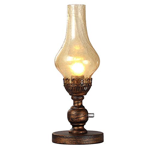Moddeny Nostalgische Petroleumlampe Altertümlich Klassik Restaurant Tabletop Beleuchtung dimmbar mit Drehschalter Schlafzimmer Nachttisch Laterne E27 Edison Metalltischleuchte 16,5 * 40,5 cm Moddeny Nostalgische Petroleumlampe Altertümlich Klassik Restaurant Tabletop Beleuchtung dimmbar mit Drehschalter Schlafzimmer Nachttisch Laterne E27 Edison Metalltischleuchte 16,5 * 40,5 cm von Moddeny