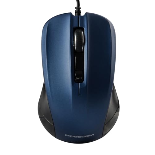 Modecom Kabelgebundene Computermaus für Laptop MC-M9.1 schwarz-blau von Modecom