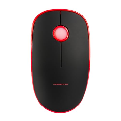 Modecom Kabellose USB-Computermaus MC-WRM113 rot-schwarz von Modecom