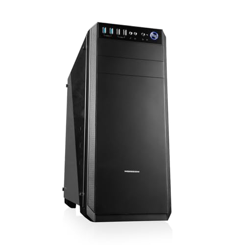 MODECOM Oberon Pro Glas PC-Gehäuse schwarz, Midi-Tower von Modecom