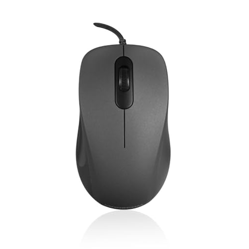 Modecom Kabelgebundene Maus für Laptop USB leise MC-M10S schwarz von Modecom