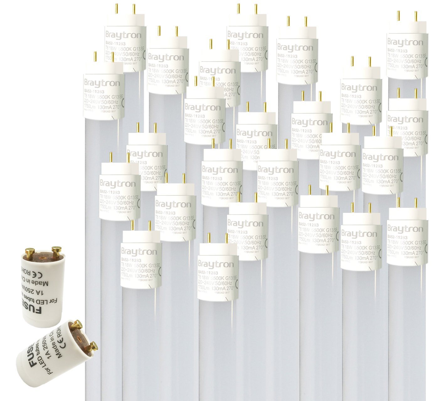 Modee Smart Lighting LED-Leuchtmittel 60cm, 120cm, 150cm T8 LED Glas Röhre Tube Leuchtstoffröhre inkl., 25 St., Kaltweiß, Set von Modee Smart Lighting